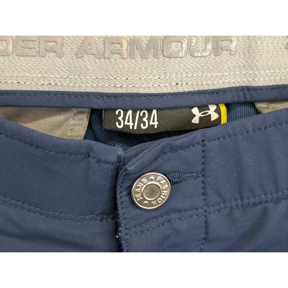 Under Armour Pant Mens 34x34 Classic Chino Straight Golf Performance Stretch - Picture 3 of 8